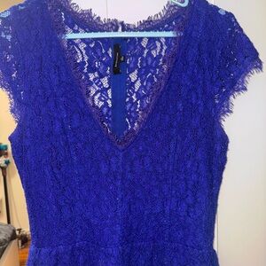 Babaton Vibrant Cobalt Blue Lace Dress